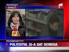 Politist prins la furat