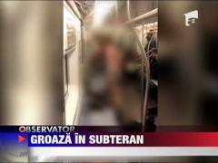 Scene de groaza intr-o statie de metrou din New York