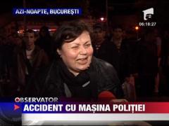 Accident cu masina politiei