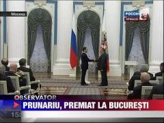 Dumitru Prunariu, decorat la Bucuresti