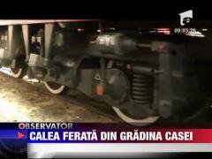 Calea ferata din gradina casei