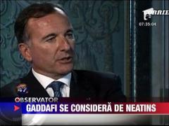 Gaddafi sustine ca bombardamentele NATO nu-l vor putea atinge