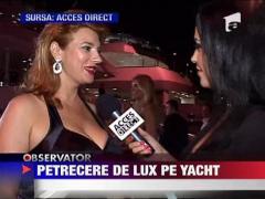 Iubita lui Bote, petrecere de lux pe yacht