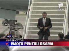 Air Force One a ratat aterizarea. Emotii pentru Obama