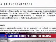 Singurul roman care a absolvit cursurile Academiei Garzii de Coasta din Statele Unite