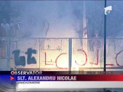 Tanara incendiata in tribuna