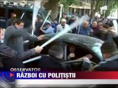 Confruntari violente cu politia in Georgia