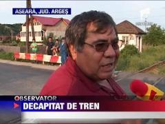 Decapitat de tren