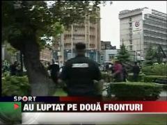 Suporterii au luptat pe doua fronturi la Brasov