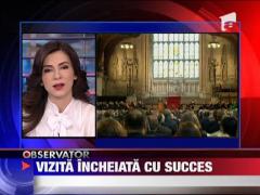 Vizita lui Obama in Anglia, incheiata cu succes