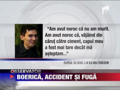 Boerica, accident si fuga