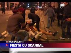 Fiesta cu scandal in Barcelona