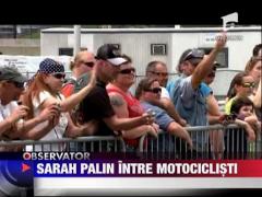 Sarah Palin intre motociclisti