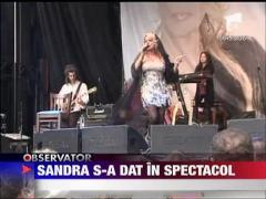 Sandra a facut spectacol in Tg-Mures