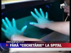 Unghii lungi, bijuterii si ceasuri de mana, interzise in spital