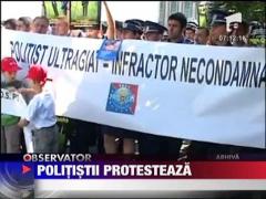 Politisti incep saptamana cu un protest