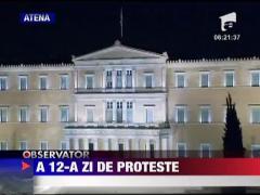 80 de mii de protestatari pe strazile Atenei