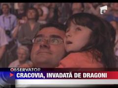 Sute de dragoni, liberi pe strazile Cracoviei