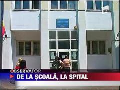 Elev spitalizat dupa ce s-a lovit de o banca din clasa