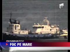 Nava in flacari in apropiere de statiunea Olimp