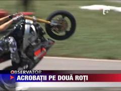 Acrobatii pe doua roti