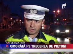 Tanara de 18 ani spulberata pe trecerea de pietoni