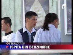 Un sofer a intrat cu masina direct in benzinarie, in Constanta