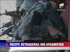 Americanii incep retragerea din Afganistan