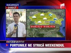 Vremea se schimba in weekend: Vin ploile in toata tara