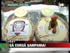 Rapidistii au sarbatorit cu tort si sampanie