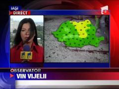 Revin ploile si furtunile peste nordul si centrul tarii
