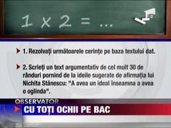 Bacalaureat cu politia