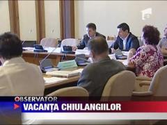 Parlamentarii au decis sa-si inceapa vacanta cu doua zile mai devreme