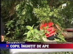 Copil de 6 ani, disparut in apele unui parau