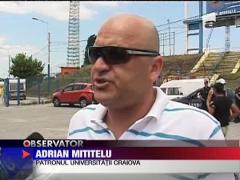 Leii de la Universitatea Craiova s-au trezit cu leii de la circ pe teren