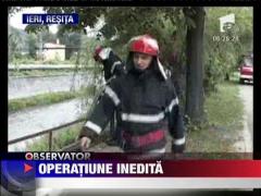 Operatiune de salvare inedita la Resita