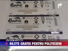 Bilete gratis la meciul lui Bute pentru politicienii PDL