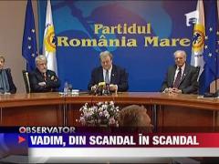 Vadim Tudor s-a mai ales cu un dosar