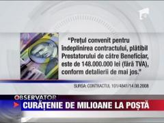 Curatenie de milioane de euro la Posta Romana