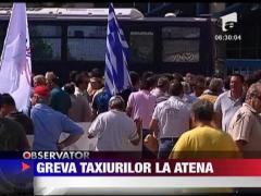 Taximetristii din Grecia sunt in greva