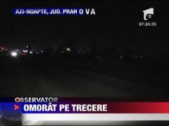 Batran spulberat pe trecerea de pietoni pe DN1A