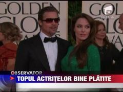 Topul actritelor cu cele mai mari venituri de la Hollywood