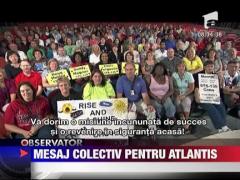 Mesaj colectiv pentru naveta Atlantis