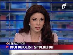 Motociclist german, spulberat la Zalau