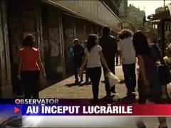 Au inceput lucrarile la pasajul pietonal din Piata Romana