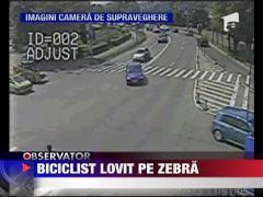 Biciclist lovit pe trecere de pietoni, in Iasi