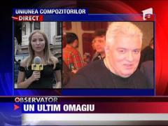 Trupul lui Cornel Fugaru, depus la Muzeul George Enescu