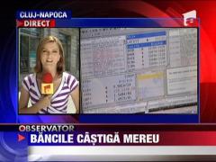 Bancile castiga 90 de milioane de euro pentru ca au propriul curs