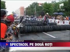 Spectacol pe doua roti la Sibiu