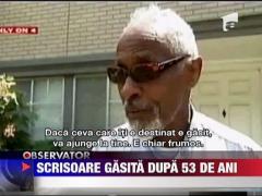 Scrisoare gasita dupa 53 de ani